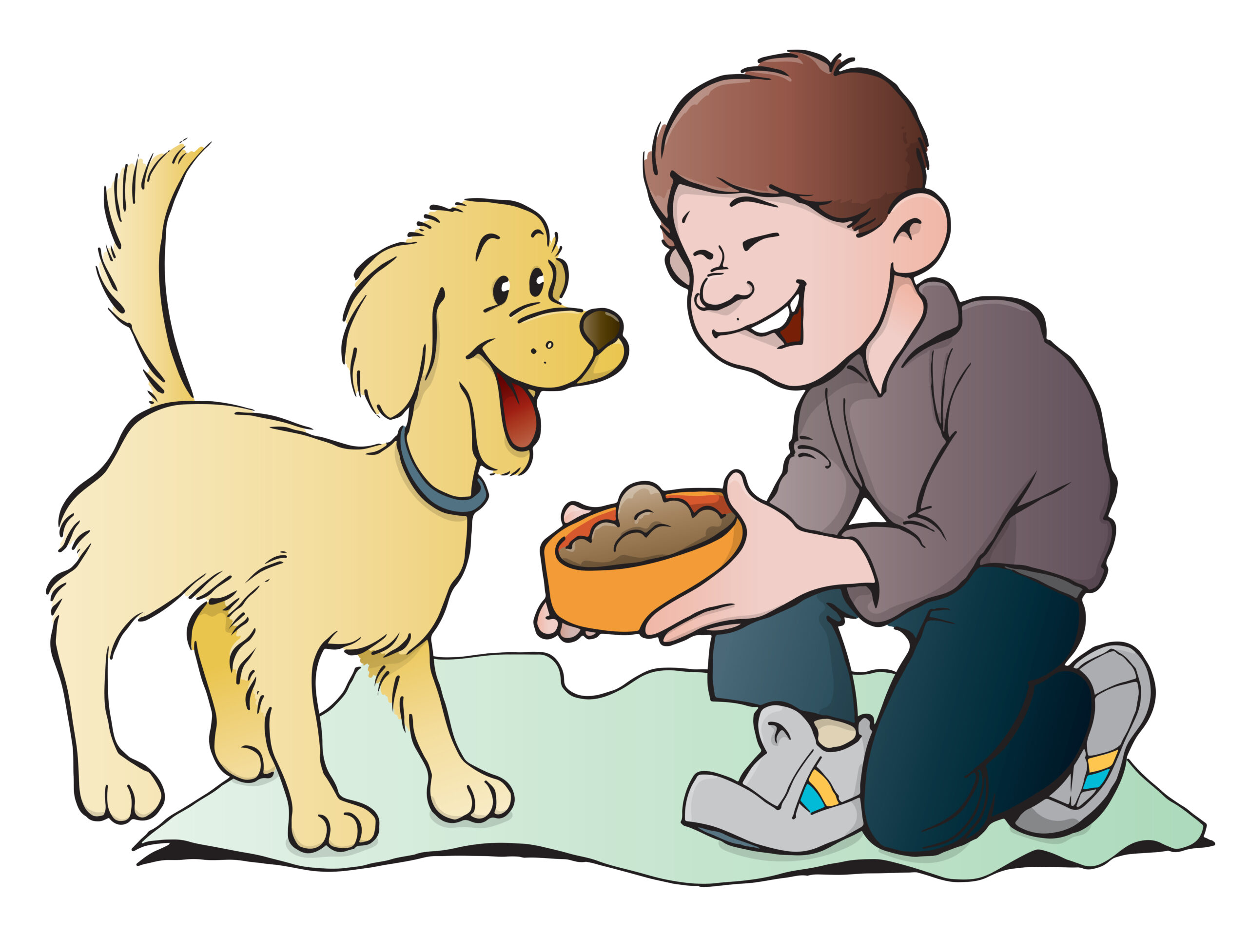 Накорми собаку для детей