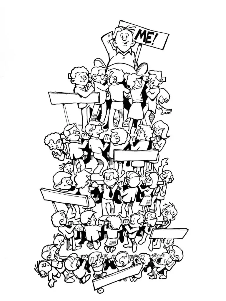 Hierarchy Humorous Illustration